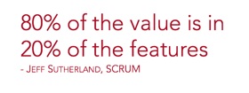 80% of the values
