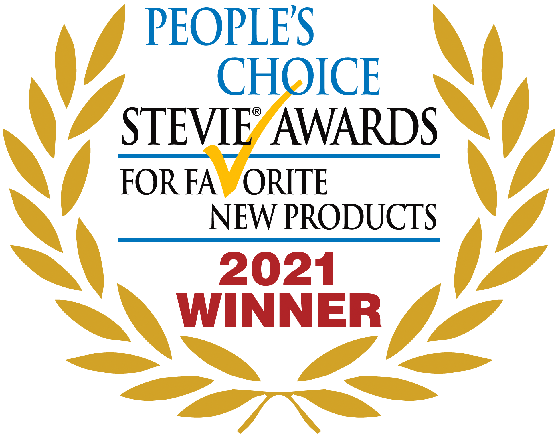 2021 Peoples Choice Stevie Award badge