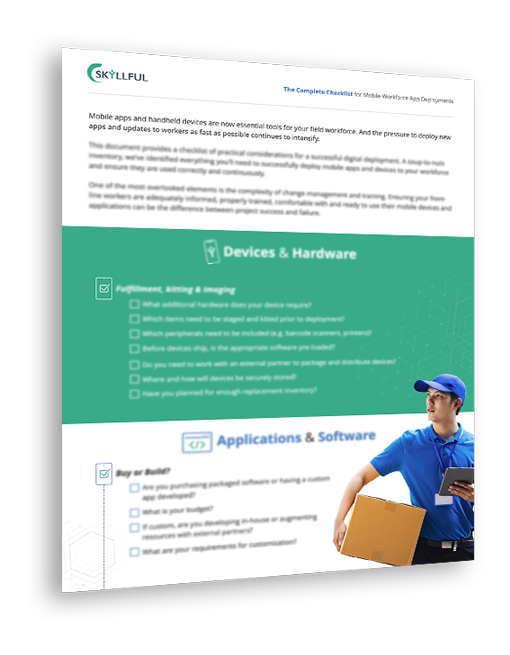 The Complete Checklist for Mobile Workforce App Deployments