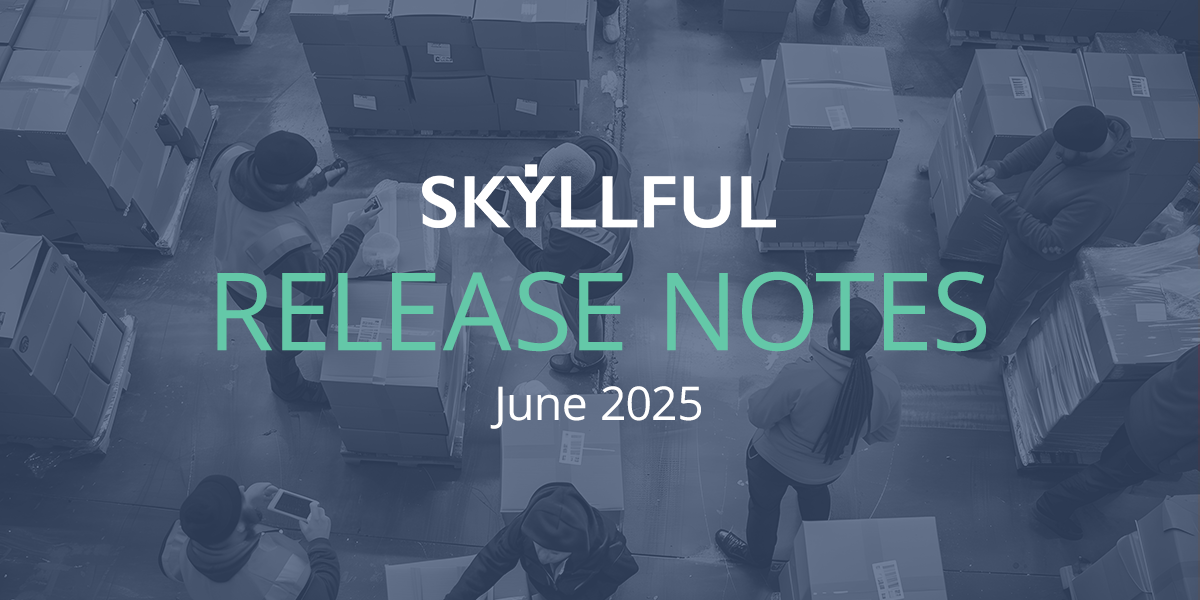 Skyllful June 2025 release notes header.