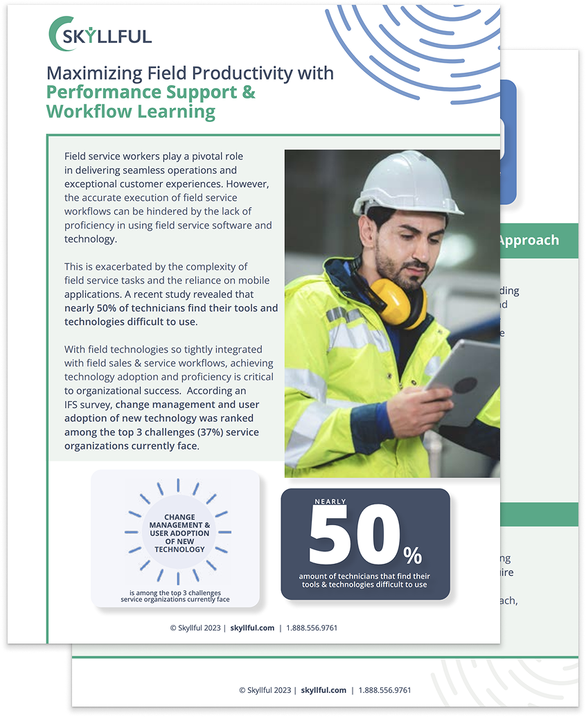 Maximizing Field Productivity with Performance Support & Workflow Learning