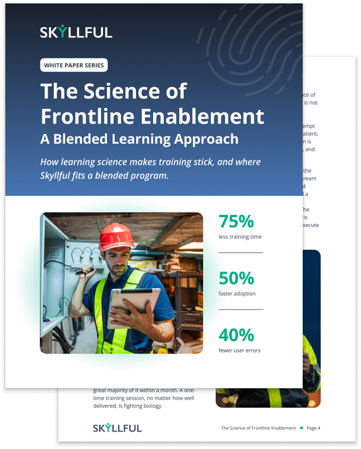 The Science of Frontline Enablement: A Blended Learning Approach The Science of Frontline Enablement: A Blended Learning Approach