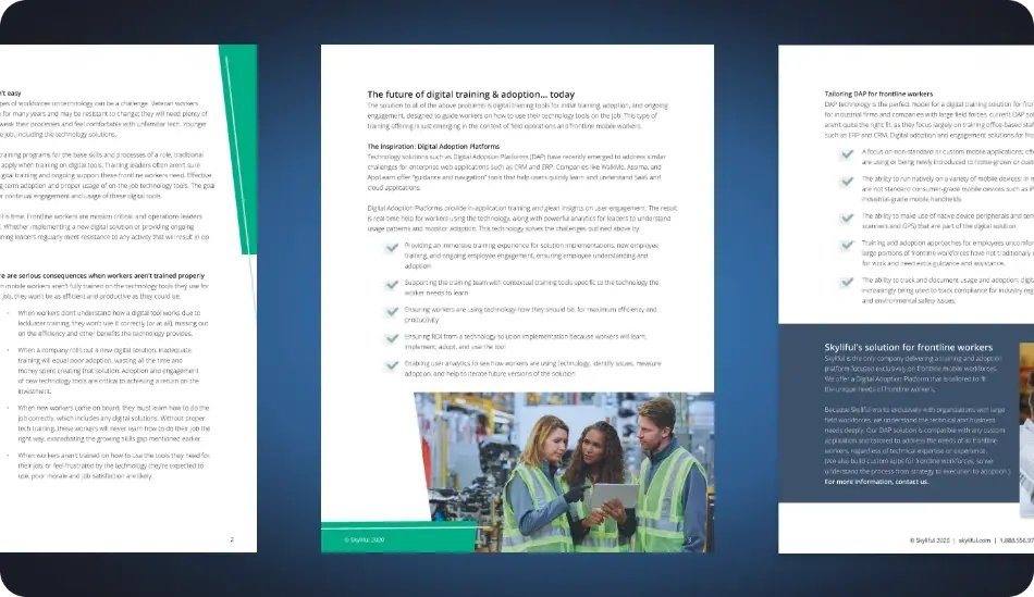 The Complete Guide to Digital Adoption Solutions for Frontline Workers Mockup
