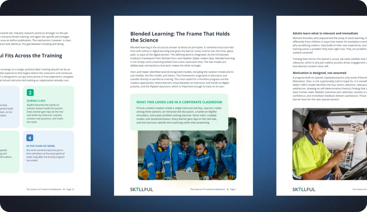 The Scinece of frontline Enablement: A blended learning Approach